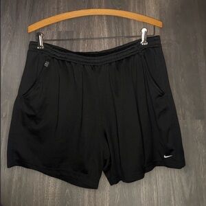 Nike Black Athletic Shorts Size L 32” Waist